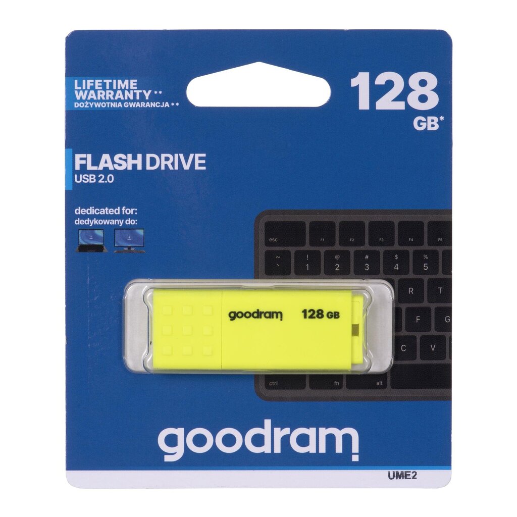 GoodRam UME2 USB 2.0 128GB kaina ir informacija | USB laikmenos | pigu.lt