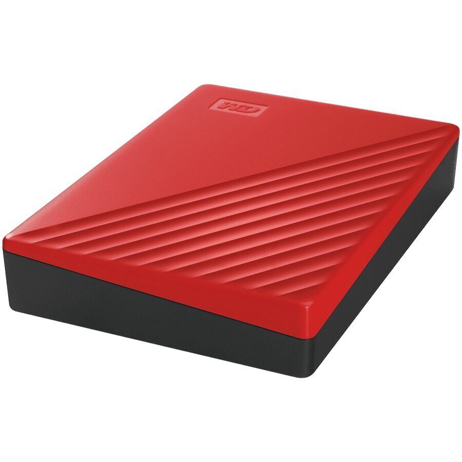 WD My Passport 4TB, USB 3.2, Raudona kaina ir informacija | Išoriniai kietieji diskai (SSD, HDD) | pigu.lt