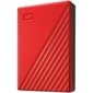 WD My Passport 4TB, USB 3.2, Raudona цена и информация | Išoriniai kietieji diskai (SSD, HDD) | pigu.lt