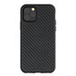 Mous Air-Shock Extreme Protection Back Cover Case for iPhone 11 Pro with real Carbon Fibre element Black kaina ir informacija | Telefono dėklai | pigu.lt