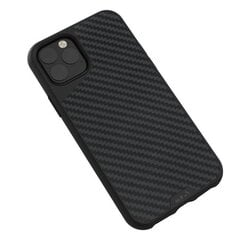 Mous Air-Shock Extreme Protection Back Cover Case for iPhone 11 Pro with real Carbon Fibre element Black kaina ir informacija | Telefono dėklai | pigu.lt