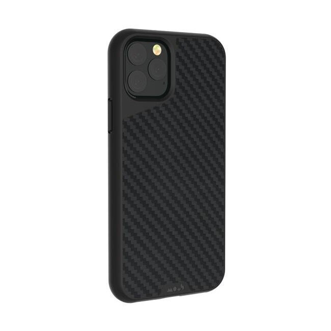 Mous Air-Shock Extreme Protection Back Cover Case for iPhone 11 Pro with real Carbon Fibre element Black kaina ir informacija | Telefono dėklai | pigu.lt