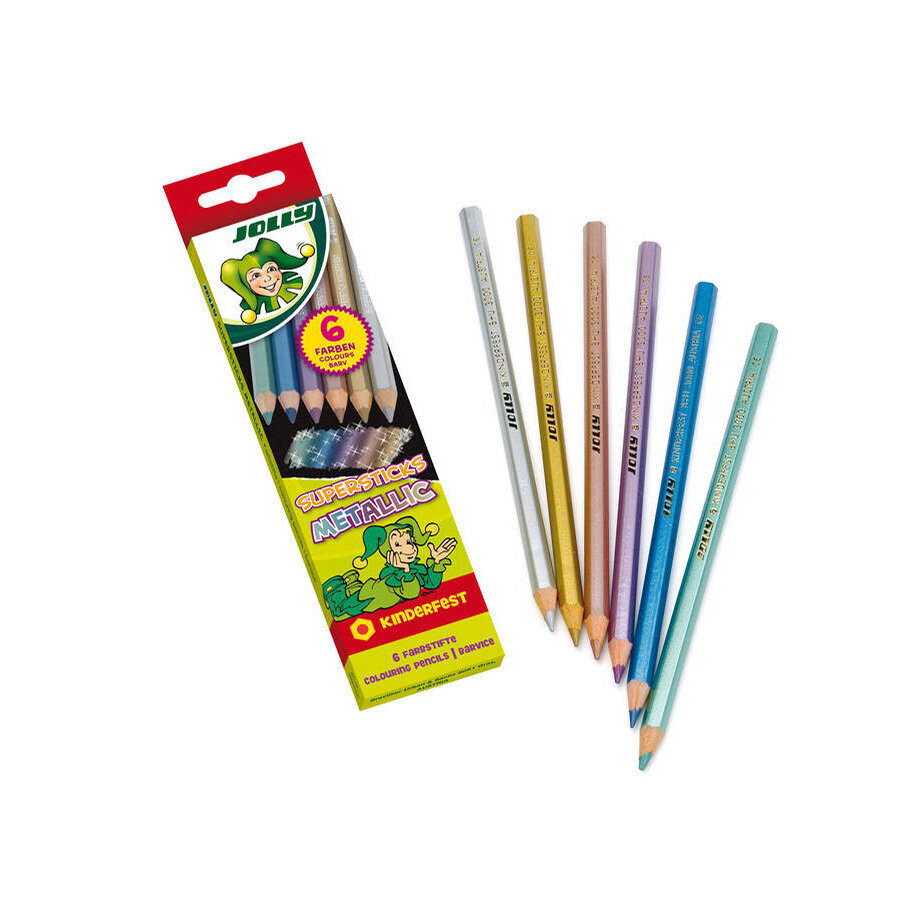 Spalvoti pieštukai Jolly, 6 spal. цена и информация | Piešimo, tapybos, lipdymo reikmenys | pigu.lt