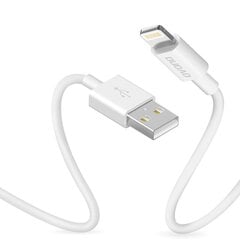 Кабель для зарядки данных Dudao USB/Lightning 3А 1 м, белый (L1L) цена и информация | Кабели для телефонов | pigu.lt