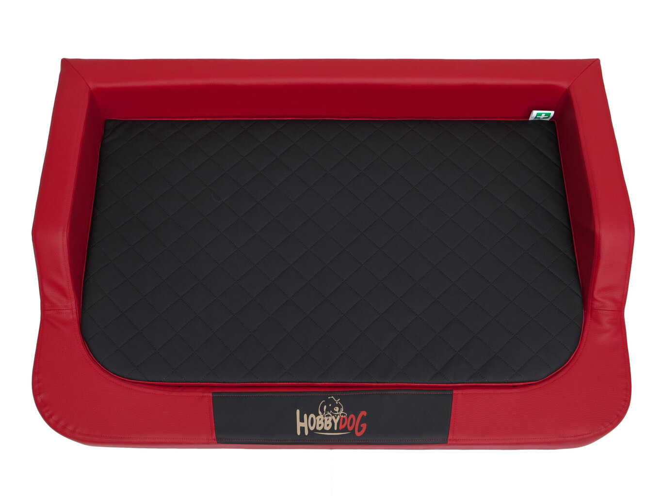 Hobbydog guolis Medico Lux XL, 94x62 cm, raudonos/juodos spalvos kaina ir informacija | Guoliai, pagalvėlės | pigu.lt