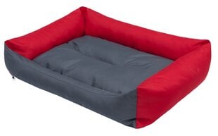 Hobbydog лежак Eco XXL, 105x75 см, красного/серого цвета цена и информация | Лежаки, домики | pigu.lt