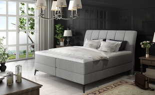 Aderito кровать, 140x200 см, серого цвета цена и информация | Кровати | pigu.lt