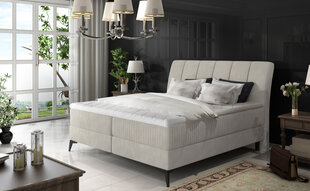 Кровать NORE Aderito, 140x200 см, светло-серый гобелен цена и информация | Кровати | pigu.lt