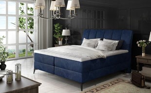 Кровать NORE Aderito, 160x200 см, темно-синяя цена и информация | Кровати | pigu.lt