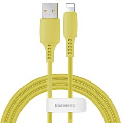 Krovimo/duomenų perdavimo laidas USB - Lightning Baseus Colorful 1.2m, geltonas kaina ir informacija | Laidai telefonams | pigu.lt