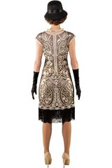 Retro suknelė, auksinė/juoda kaina ir informacija | Karnavaliniai kostiumai | pigu.lt
