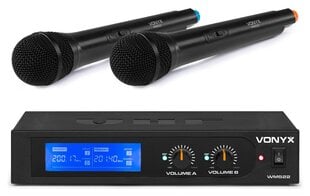Belaidė mikrofono sistema Vonyx WM522 VHF kaina ir informacija | Mikrofonai | pigu.lt