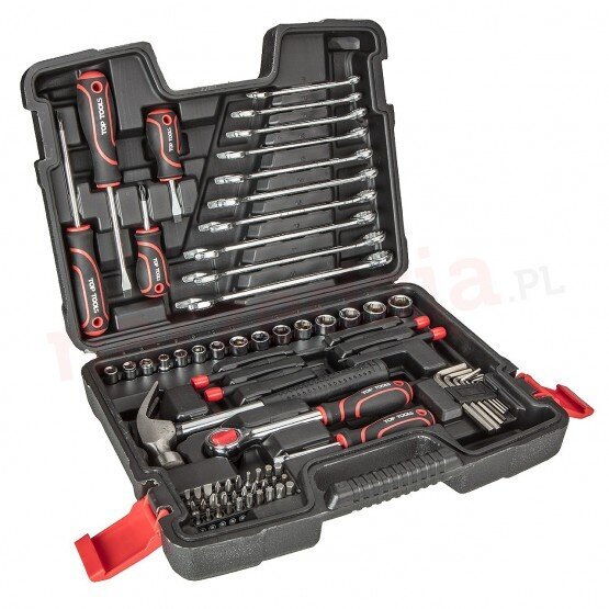 Įrankių rinkinys Top Tools 38D500, 73 vnt. kaina ir informacija | Mechaniniai įrankiai | pigu.lt