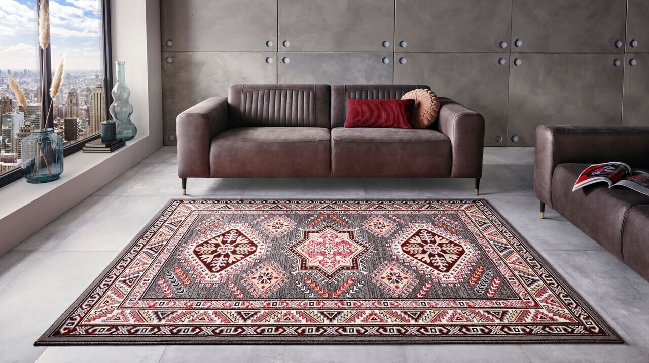 Nouristan Mirkan kilimas Saricha Belutsch 80x150 cm, pilkas kaina ir informacija | Kilimai | pigu.lt