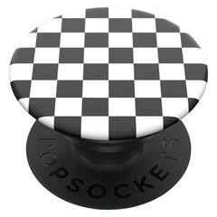 Popsocket PopGrip (Оригинал) Выдвижной Держатель & фиксатор для пальцев со съемным верхом Checker Black цена и информация | Держатели для телефонов | pigu.lt