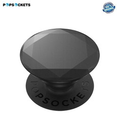 Popsocket PopGrip (Оригинал) Выдвижной Держатель & фиксатор для пальцев со съемным верхом Metallic Diamond Black цена и информация | Держатели для телефонов | pigu.lt