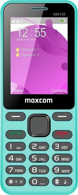 Maxcom MM139, Dual SIM, Blue цена и информация | Mobilieji telefonai | pigu.lt