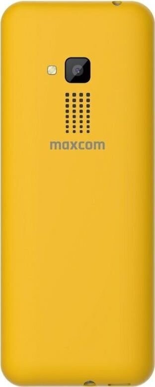 Maxcom MM139, Dual SIM, Yellow цена и информация | Mobilieji telefonai | pigu.lt