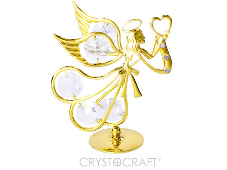 Ангел с сердцем в руках, с кристаллами SWAROVSKI цена и информация | Детали интерьера | pigu.lt