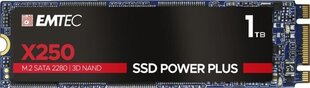 Emtec X250 Power Plus (ECSSD1TX250) kaina ir informacija | Vidiniai kietieji diskai (HDD, SSD, Hybrid) | pigu.lt