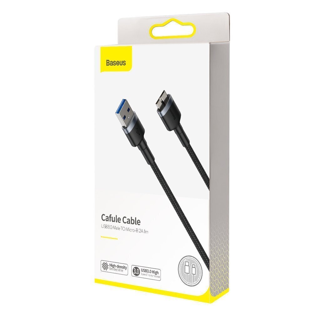 Baseus CADKLF-D0G, USB 3.0 / micro USB, 1 m kaina ir informacija | Laidai telefonams | pigu.lt