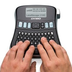 Dymo LabelManager 210D QWERTY (IT/PT/ES/TR+NL), nespalvotas kaina ir informacija | Spausdintuvai | pigu.lt