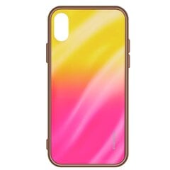 Evelatus Xiaomi Redmi Note 8 Water Ripple Gradient Color Anti-Explosion Tempered Glass Case Gradient Yellow-Pink kaina ir informacija | Telefono dėklai | pigu.lt