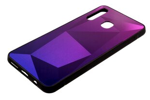 Mocco Stone Ombre Back Case Silicone Case With gradient Color For Apple iPhone X / XS Purple - Blue kaina ir informacija | Telefono dėklai | pigu.lt