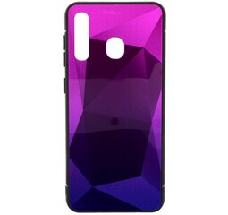 Mocco Stone Ombre Back Case Silicone Case With gradient Color For Apple iPhone X / XS Purple - Blue kaina ir informacija | Telefono dėklai | pigu.lt