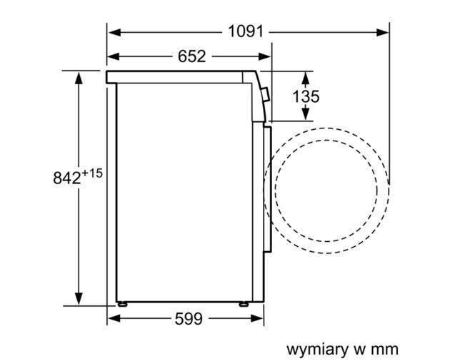 Bosch WTG86401PL kaina ir informacija | Džiovyklės | pigu.lt