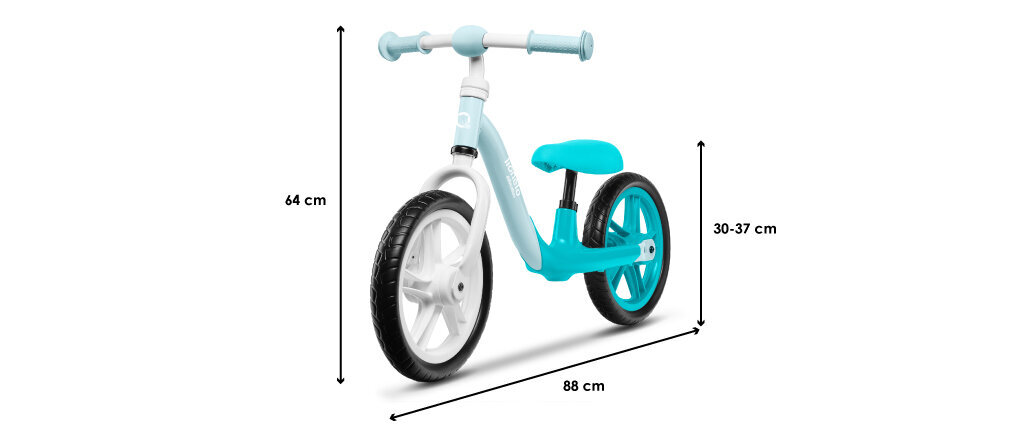 Balansinis dviratukas Lionelo Alex Turquoise цена и информация | Balansiniai dviratukai | pigu.lt