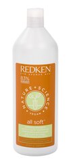 Švelnumo suteikiantis plaukų šampūnas Redken Nature + Science All Soft 1000 ml kaina ir informacija | Šampūnai | pigu.lt