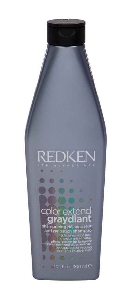 Geltonus tonus neutralizuojantis plaukų šampūnas žiliems plaukams Redken Color Extend Graydiant 300 ml kaina ir informacija | Šampūnai | pigu.lt