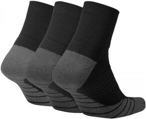 Носки Nike Evry Max Cush Ankle 3PR Black цена и информация | Sportinis kostiumas moterims Kinga, veliūrinis | pigu.lt