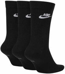 Мужские носки Nike U NK Nsw Evry Essential Crew Black, 3 пары цена и информация | Мужские носки | pigu.lt