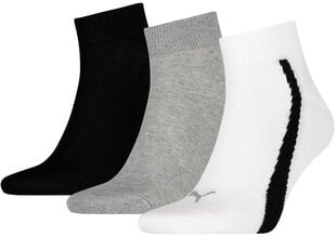 Носки Puma Lifestyle Qu White Grey Black цена и информация | Мужские носки | pigu.lt