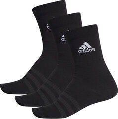 Носки Adidas Light Crew 3PP Black цена и информация | Sportinis kostiumas moterims Kinga, veliūrinis | pigu.lt