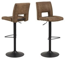 Комплект из 2-х барных стульев Sylvia, коричневый цена и информация | Стулья для кухни и столовой | pigu.lt