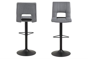 Комплект из 2-х барных стульев Actona Sylvia, светло-серый гобелен цена и информация | Стулья для кухни и столовой | pigu.lt