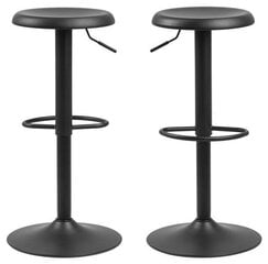 Комплект из 2-х барных-полубарных стульев Finch, черный цена и информация | Стулья для кухни и столовой | pigu.lt