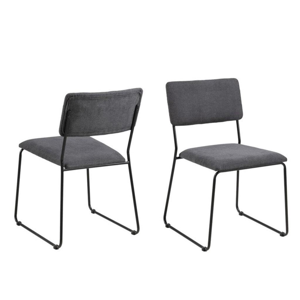 2-jų kėdžių komplektas Actona Cornelia, rudas kaina ir informacija | Virtuvės ir valgomojo kėdės | pigu.lt