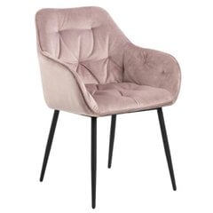 2-jų kėdžių komplektas Brooke, šviesiai rožinis kaina ir informacija | Virtuvės ir valgomojo kėdės | pigu.lt