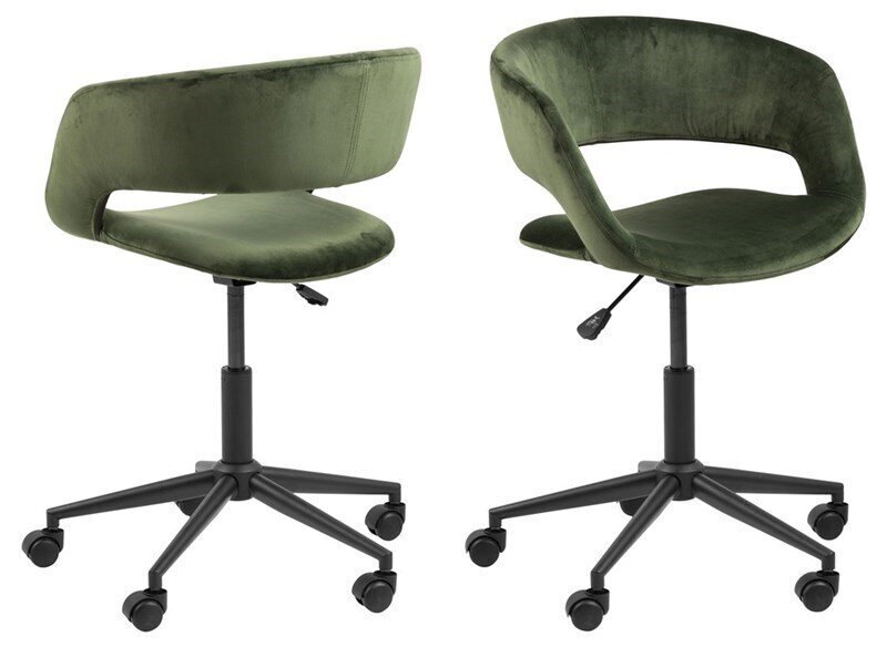 Darbo kėdė Grace, tamsiai žalia kaina ir informacija | Biuro kėdės | pigu.lt