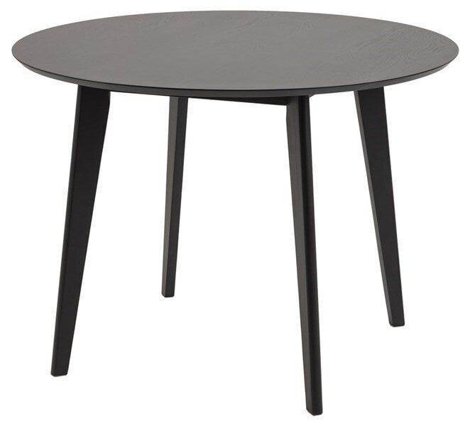 Valgomojo stalas Actona Roxby, juodas kaina ir informacija | Virtuvės ir valgomojo stalai, staliukai | pigu.lt