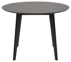 Valgomojo stalas Roxby, juodas kaina ir informacija | Virtuvės ir valgomojo stalai, staliukai | pigu.lt