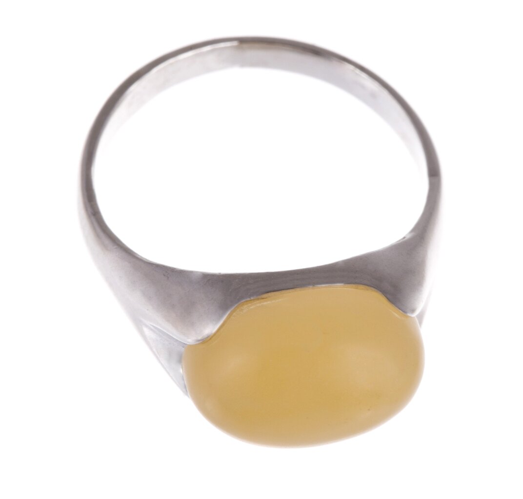 Sidabrinis gintaro žiedas „Vasaros saulėgrįža“ kaina ir informacija | Žiedai | pigu.lt
