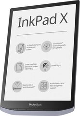 PocketBook InkPad X (PB1040-J-WW), Pilka kaina ir informacija | Elektroninių knygų skaityklės | pigu.lt