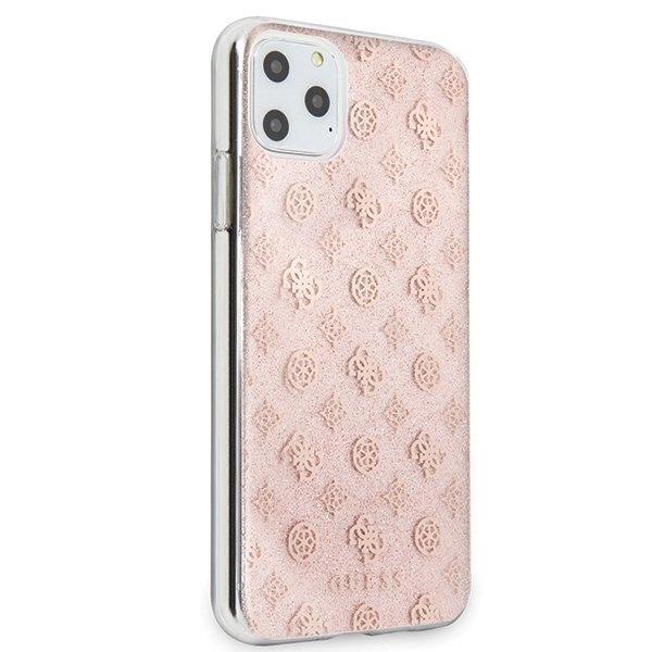 Telefono dėklas Guess, skirtas Apple iPhone 11 Pro Max, rožinis (GUHCN65TPERG) kaina ir informacija | Telefono dėklai | pigu.lt