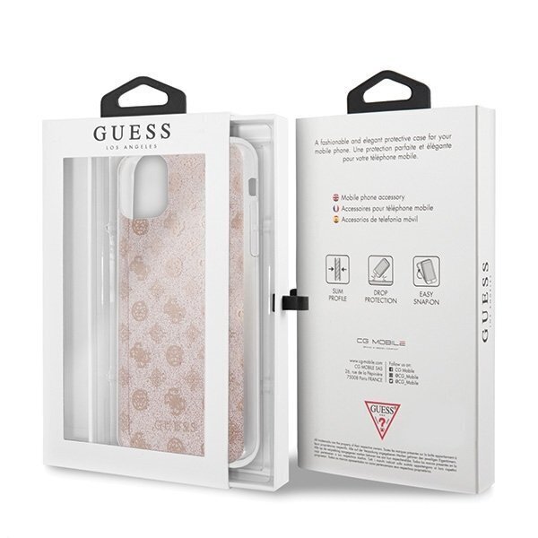 Telefono dėklas Guess, skirtas Apple iPhone 11 Pro Max, rožinis (GUHCN65TPERG) цена и информация | Telefono dėklai | pigu.lt