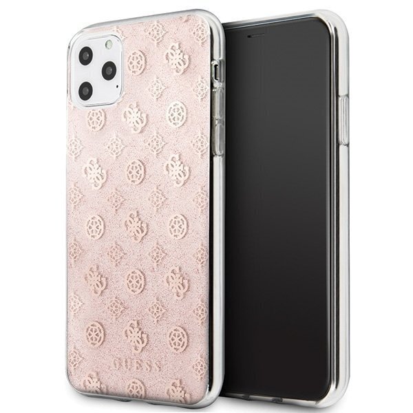 Telefono dėklas Guess, skirtas Apple iPhone 11 Pro Max, rožinis (GUHCN65TPERG) цена и информация | Telefono dėklai | pigu.lt